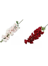 Lifelike Blooms 2 Artificial Rose Flowers for Decor – Assorted Color